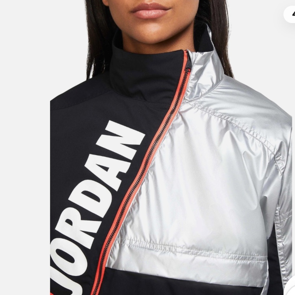 Air Jordan Black and Silver Sports Jacket *Authentic*
